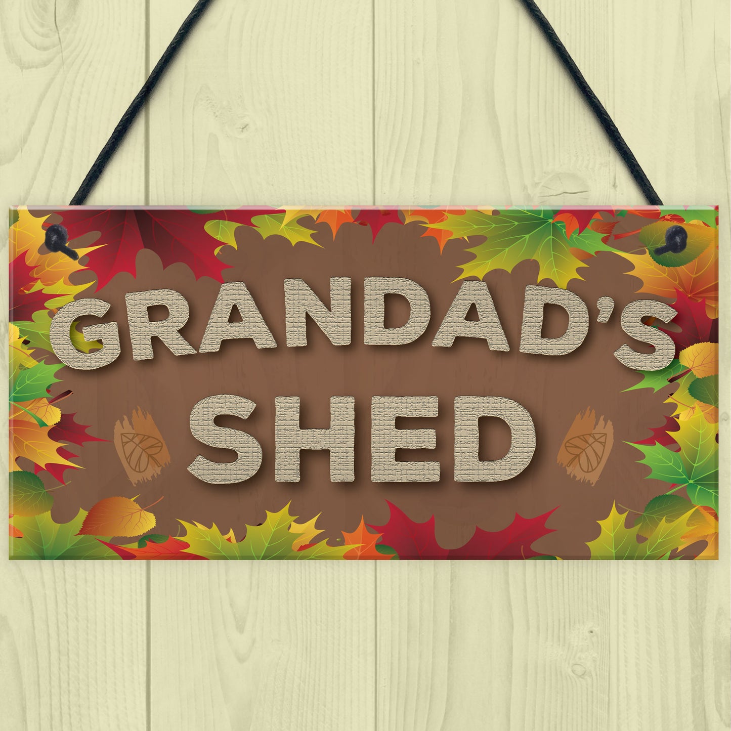 Grandad's Shed Man Cave Workshop Garden Tool Shed Hanging Plaque