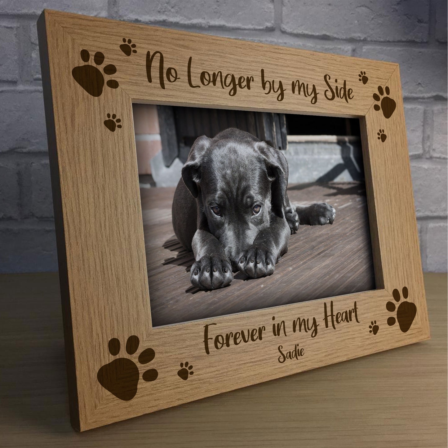 Memorial Gift For Pet PERSONALISED Photo Frame Dog Cat Family