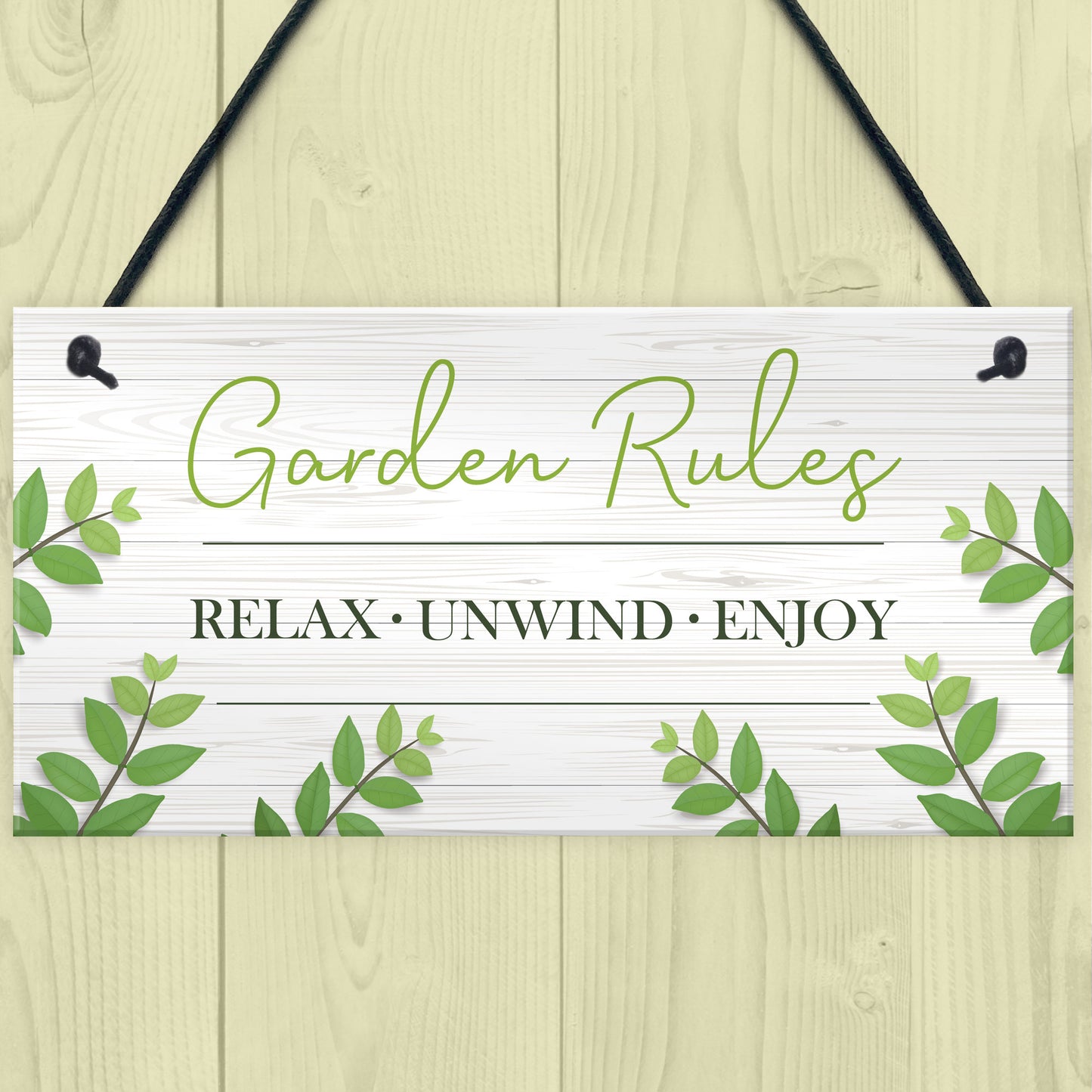 Garden Sign Plaque Hanging Outdoor Sign For Summerhouse Shed