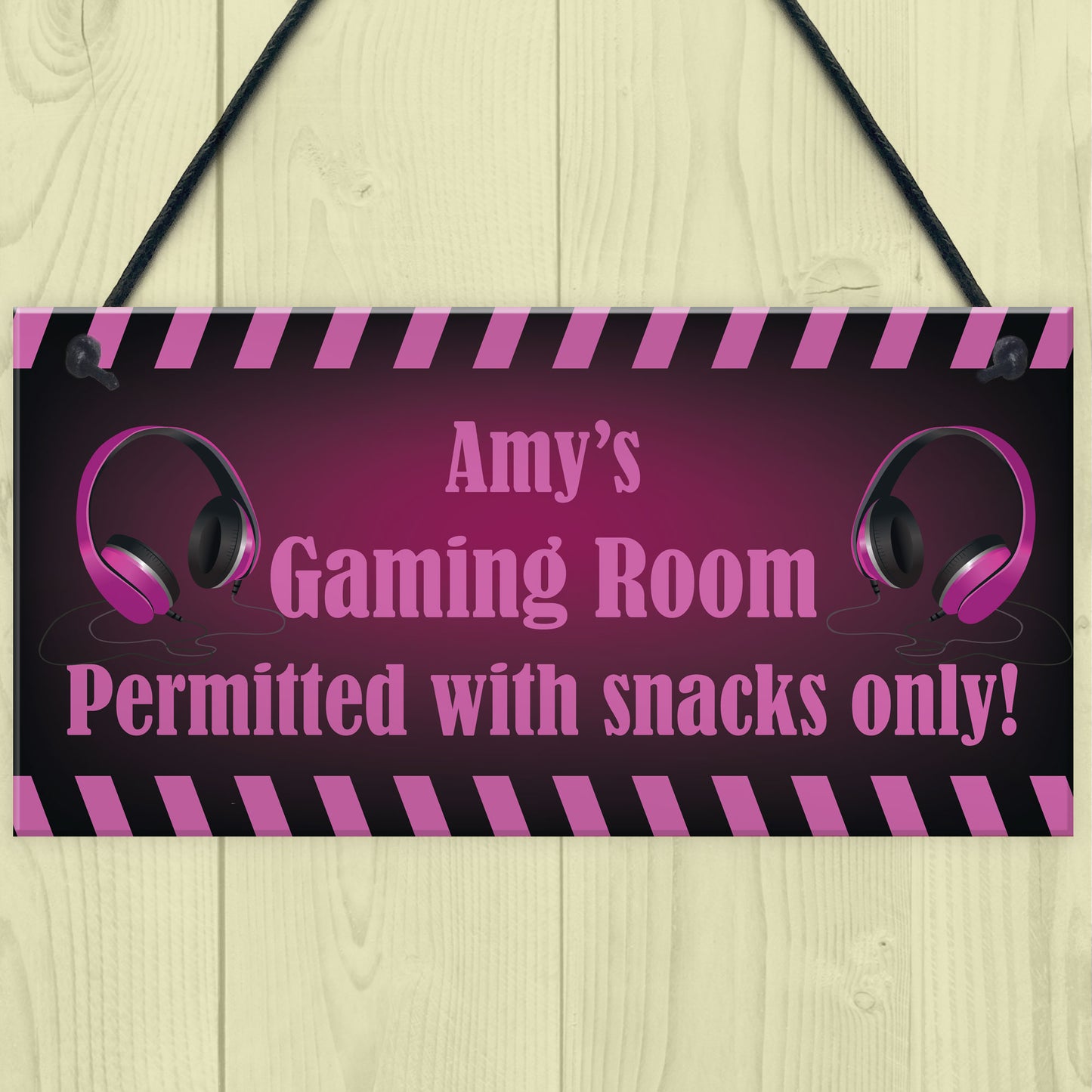 Girls Gaming Room Sign PERSONALISED Gamer Gift For Girl