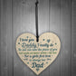 Dad Gifts From Daughter From Son Hanging Wood Heart Daddy Gift