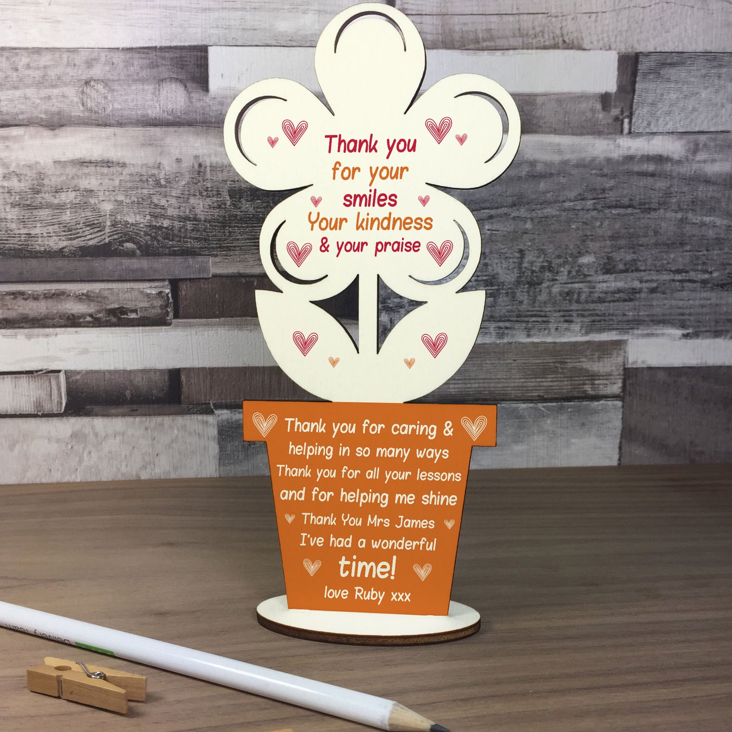 Personalised Teacher Gifts Poem Special Thank You Gift