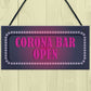 CORONA BAR OPEN Sign Neon Effect Home Bar Pub Man Cave Sign