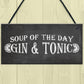 Gin & Tonic Garden Home Bar Pub Plaque Funny Alcohol Sign Gift