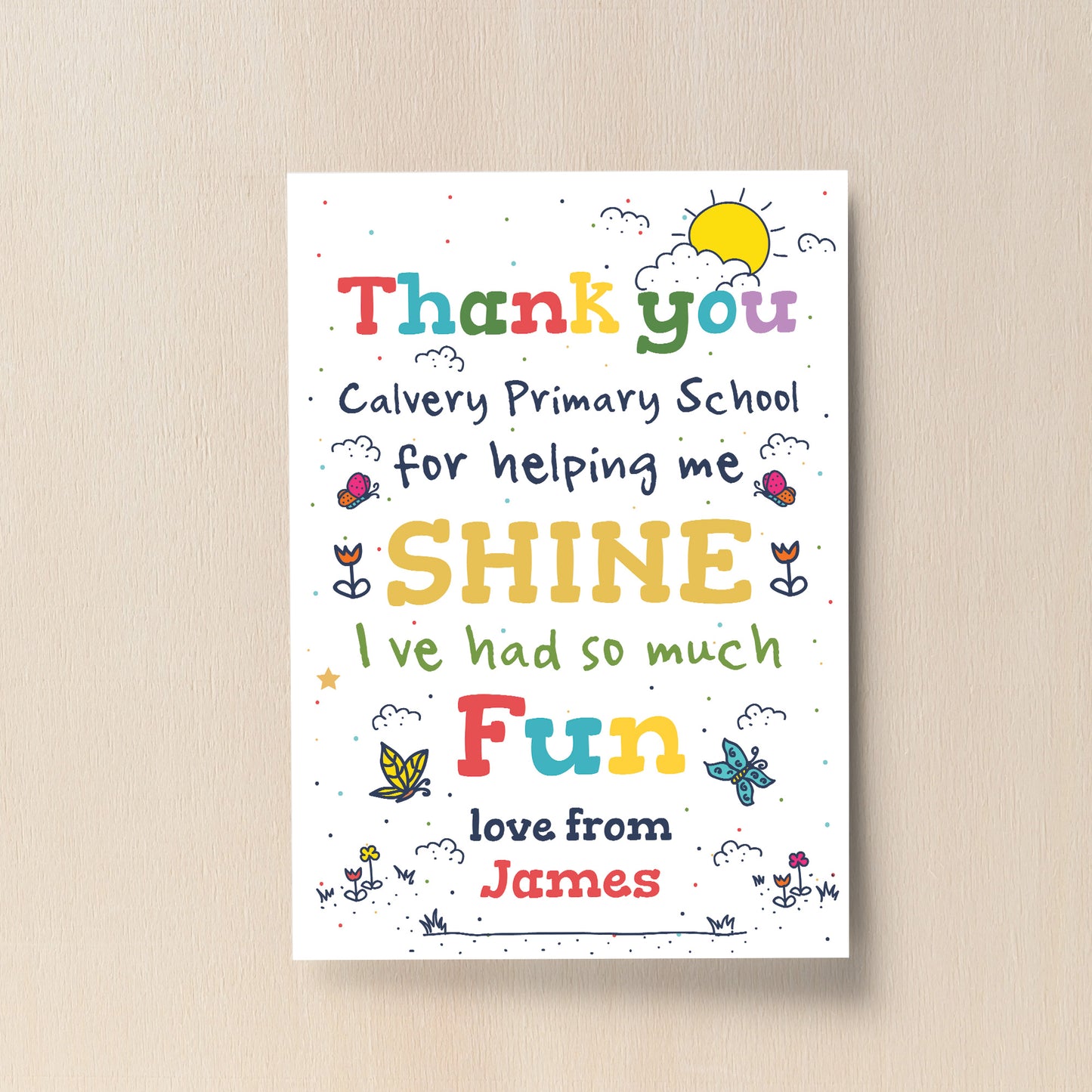 Personalised Thank You Gift For Teacher Assistant Mentor Leaving