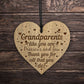 Gift For Grandparents Plaque Nan Gift Grandad Engraved Heart