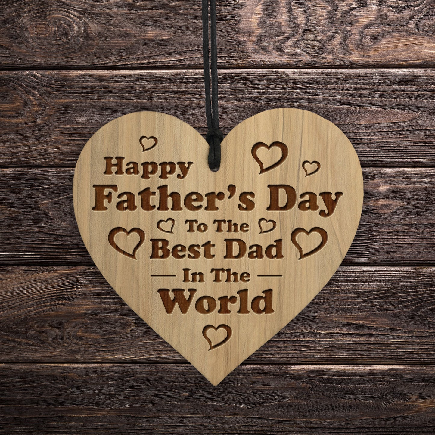 Fathers Day Gift For The Best Dad Engraved Heart Dad Gifts