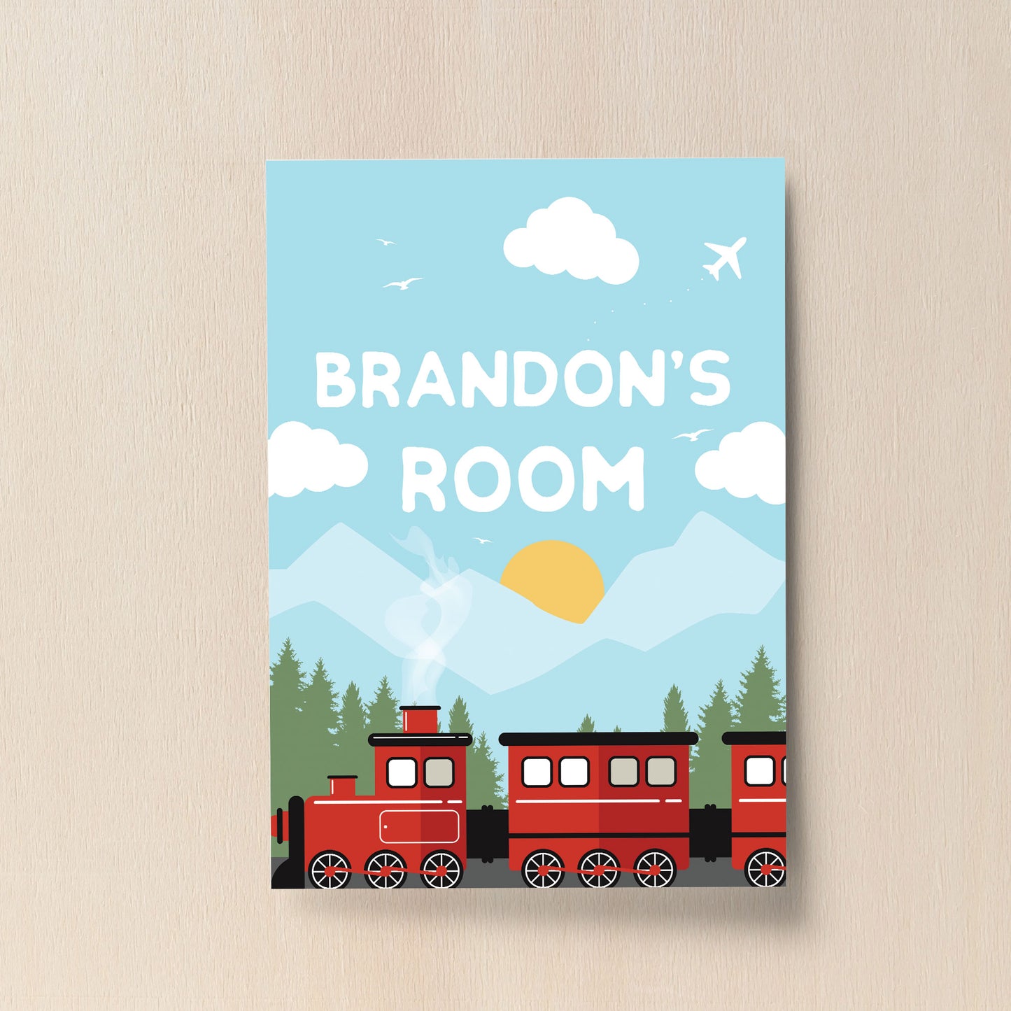 PERSONALISED Bedroom Sign Boys Bedroom Boys Nursery Decor