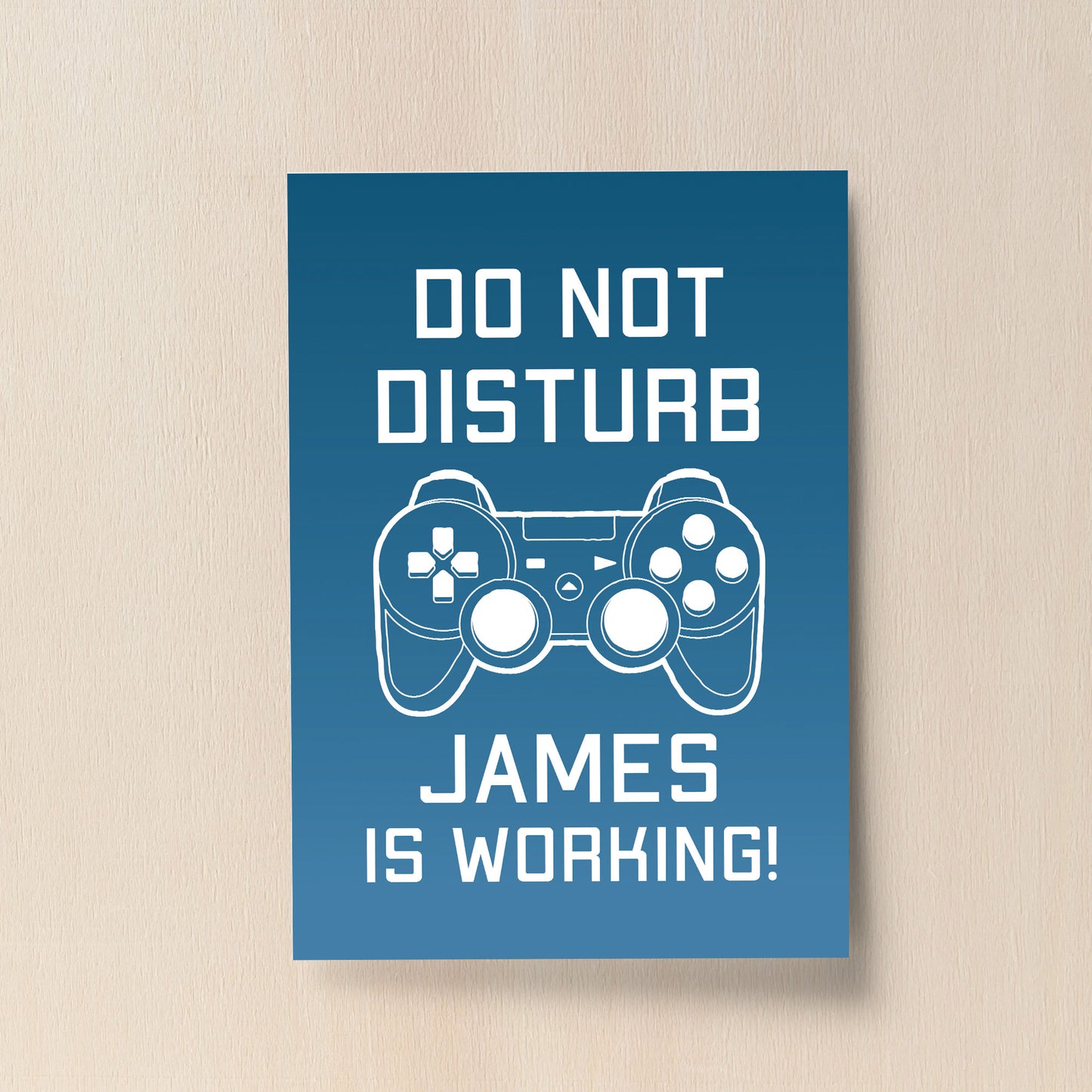 Gaming Poster Personalised Man Cave Boys Bedroom Sign Funny