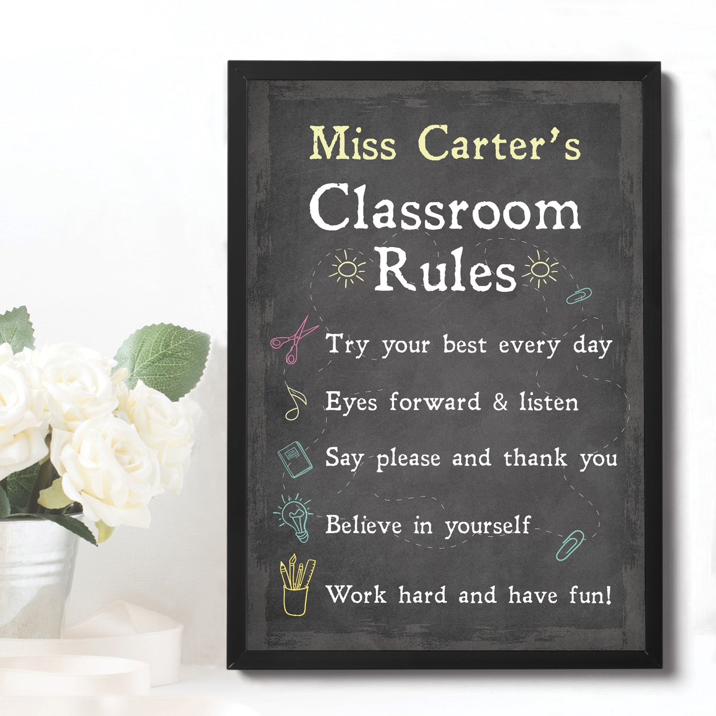 Classroom Sign For Teacher Gift Personalised Nursery Pre School