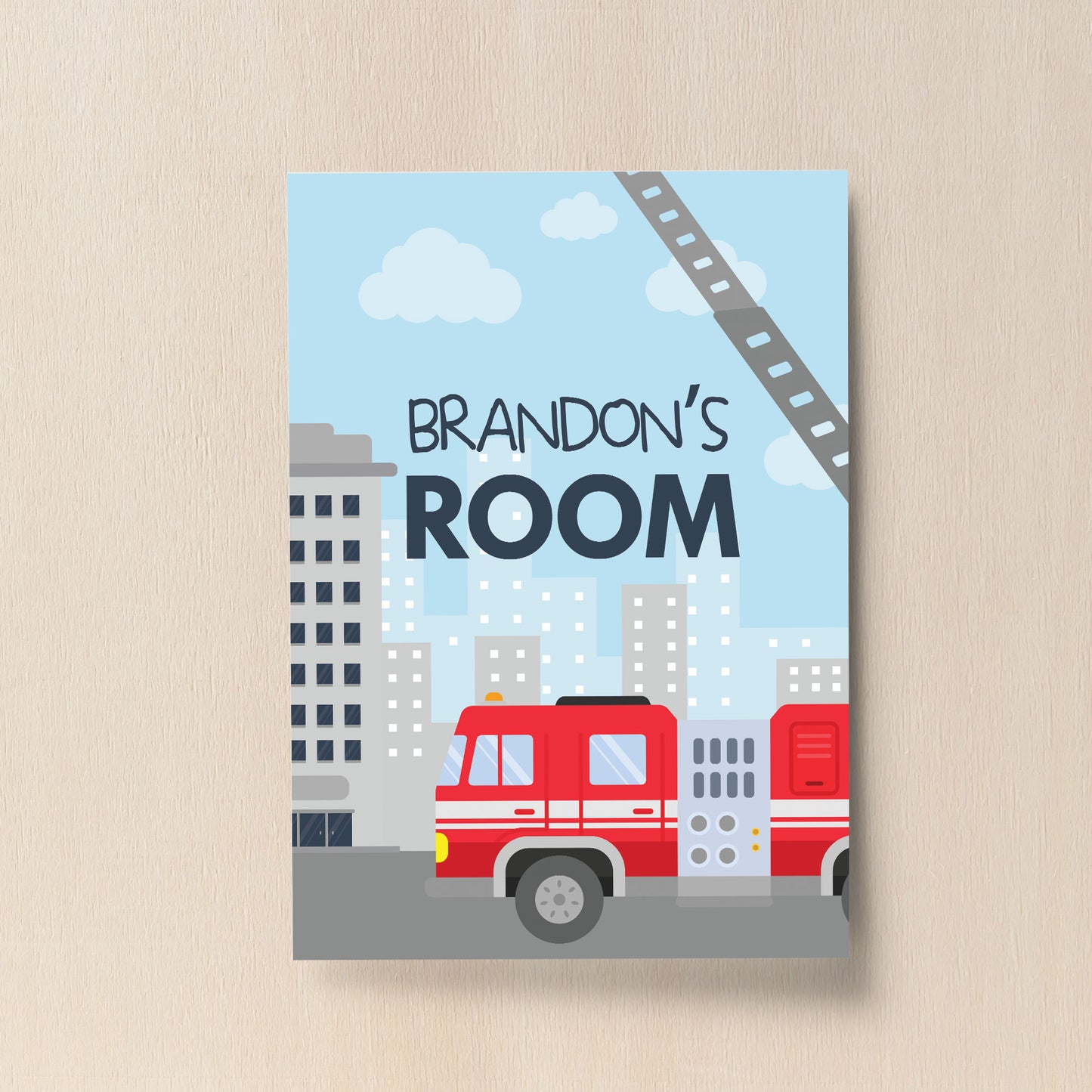 PERSONALISED Name Bedroom Sign For Boys Bedroom Decor Gift