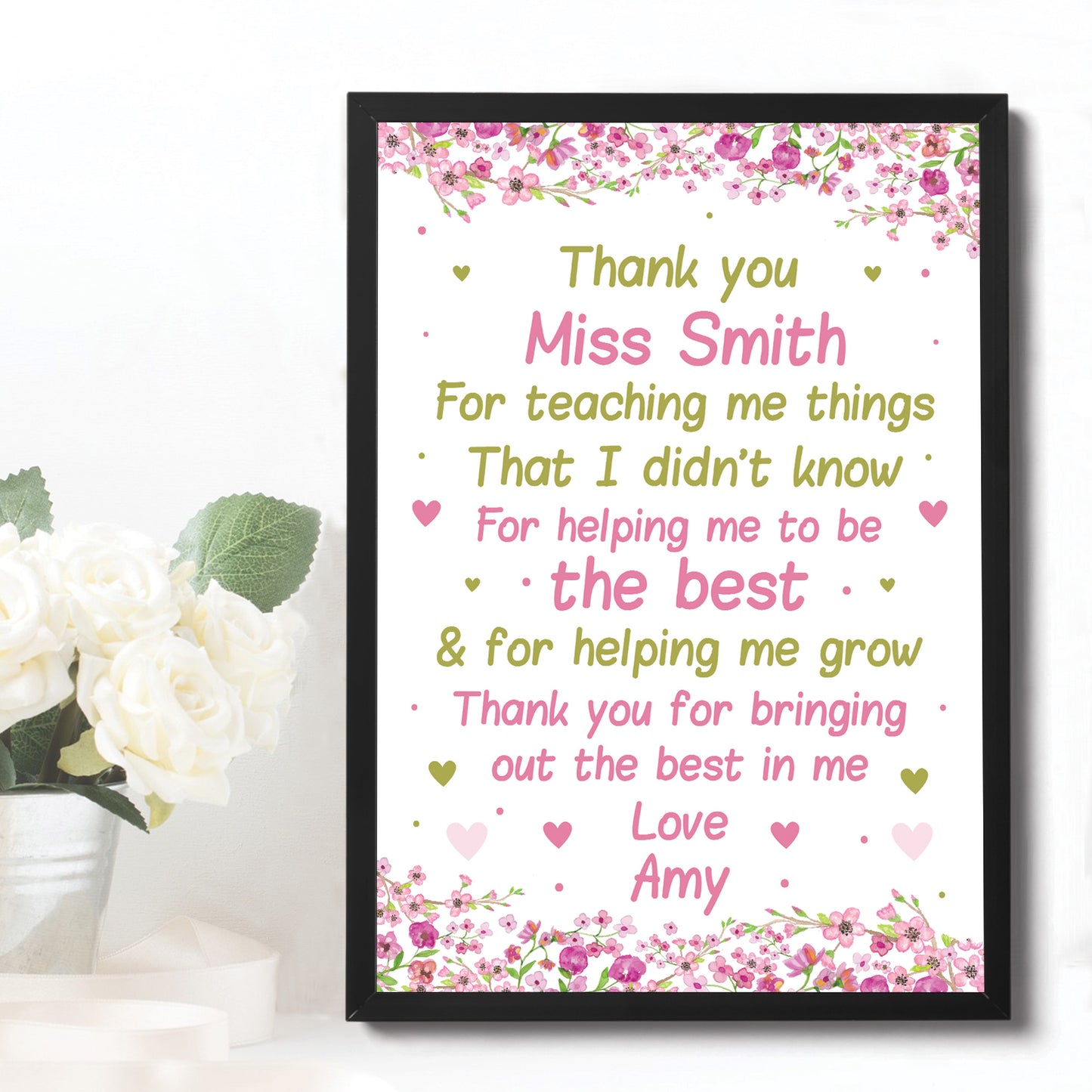 Teacher Thank You Gifts Personalised School Nursery Pre School