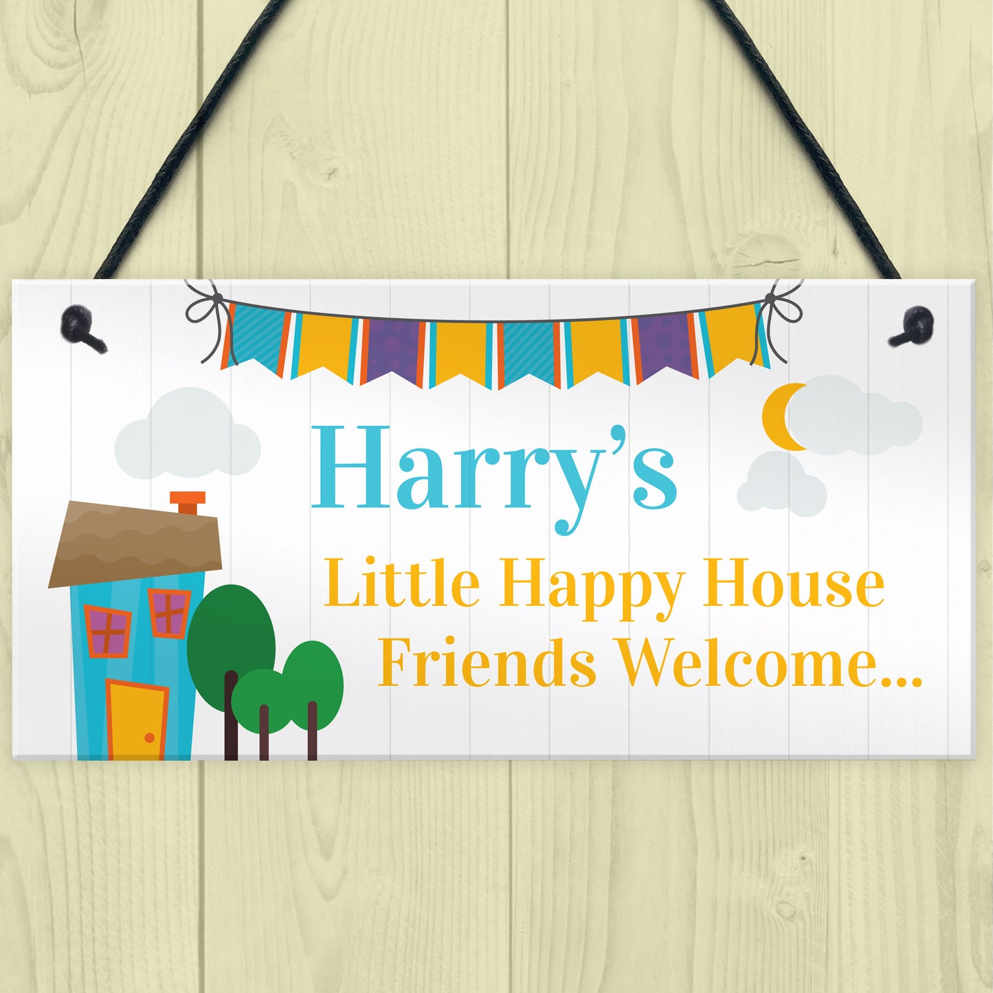 Playhouse Wendy House Sign Bedroom Plaque PERSONALISED