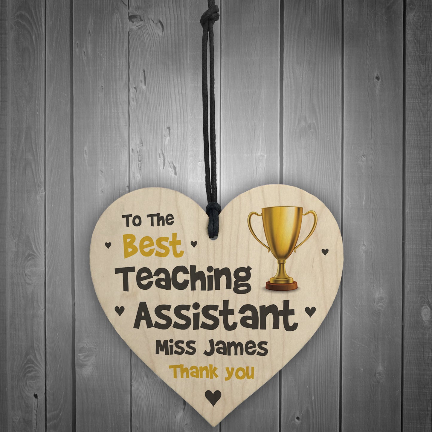 Personalised Teaching Assistant Gift Trophy Gift Thank You