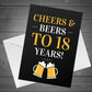 Cheers And Beers To 18 Years Novelty 18th Birthday Card For Son