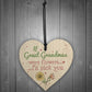 Great Grandma Birthday Gifts Hanging Wooden Heart Christmas Gift