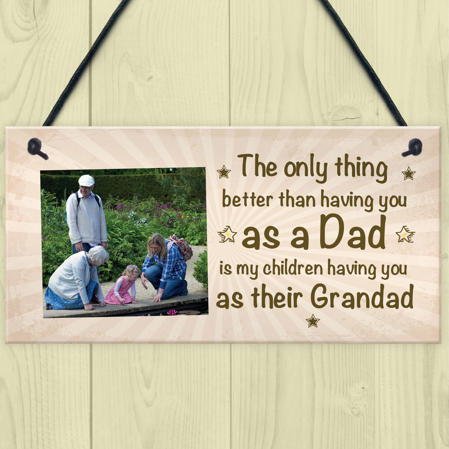 Gift For Grandad Dad Fathers Day Gift Personalised Plaque