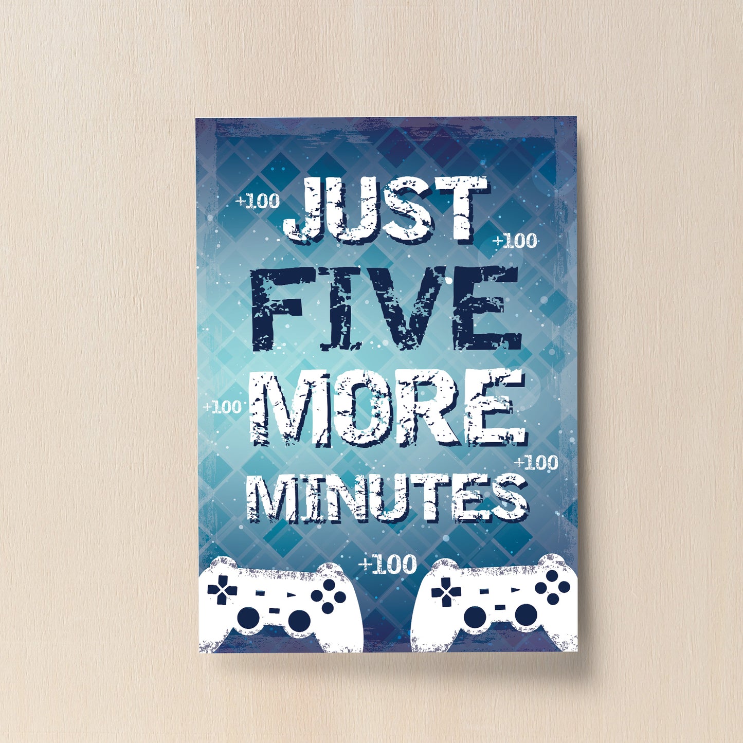 Boys Bedroom Wall Art Playstation Fan Gaming Print Gift For Son