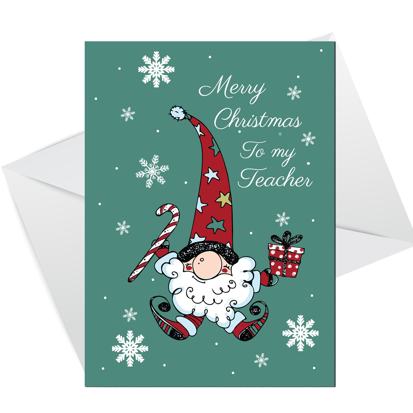 Pack of 6 Christmas Cards For Teacher Nursery Teachers Preschool