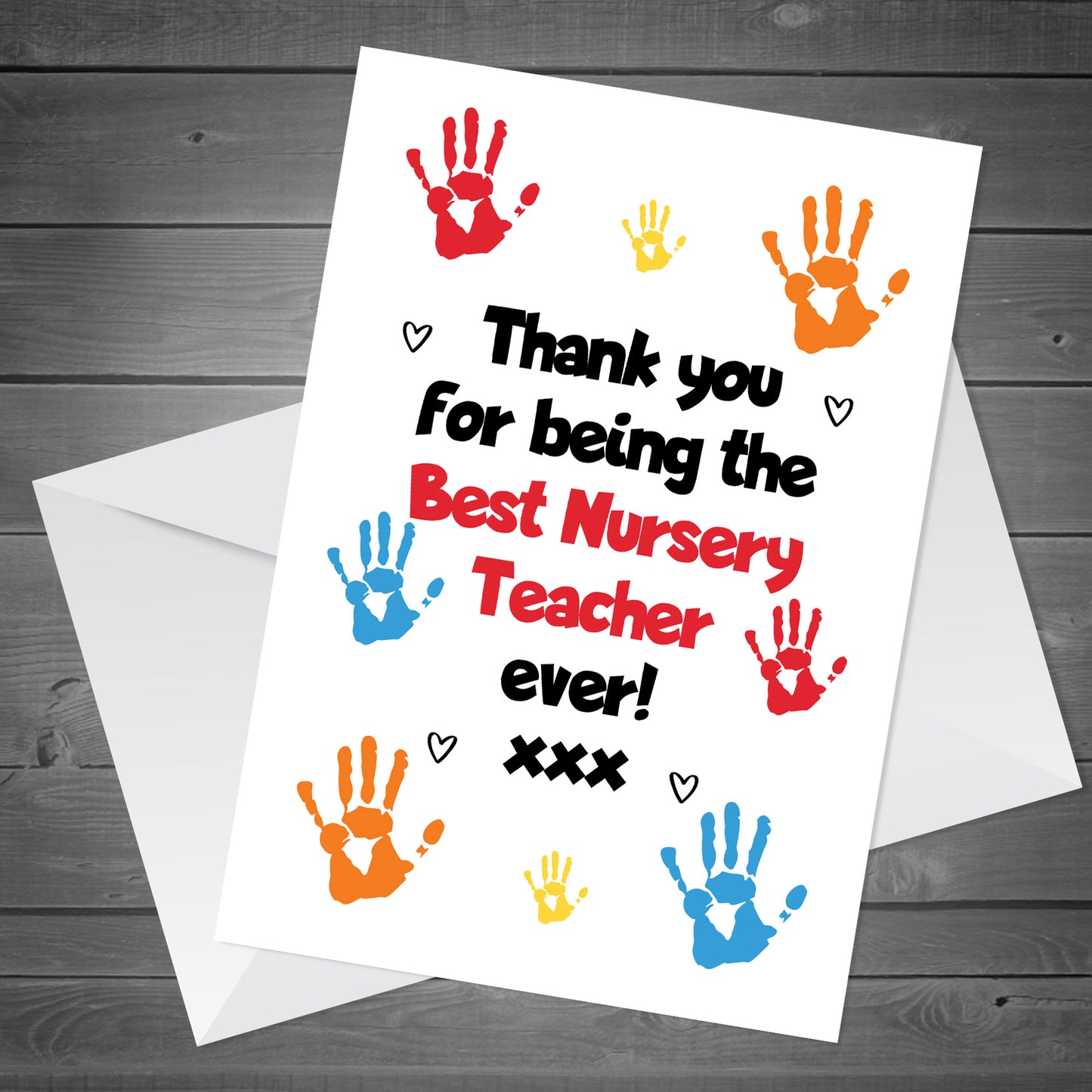 Teacher Card Thank You End Of School Nursery Card Leaving Card