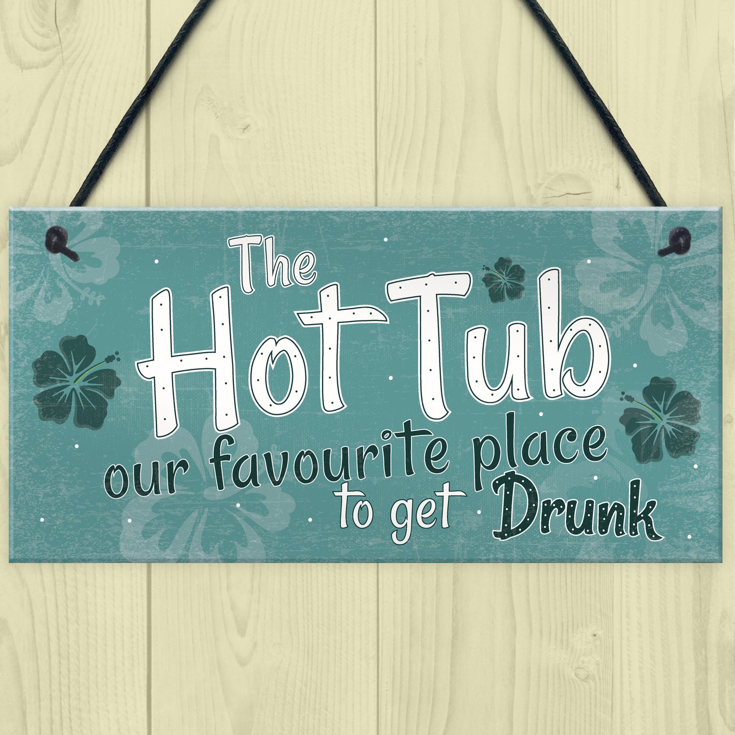 Funny Hot Tub Sign Garden Plaque Outdoor Shed Home Novelty Gift