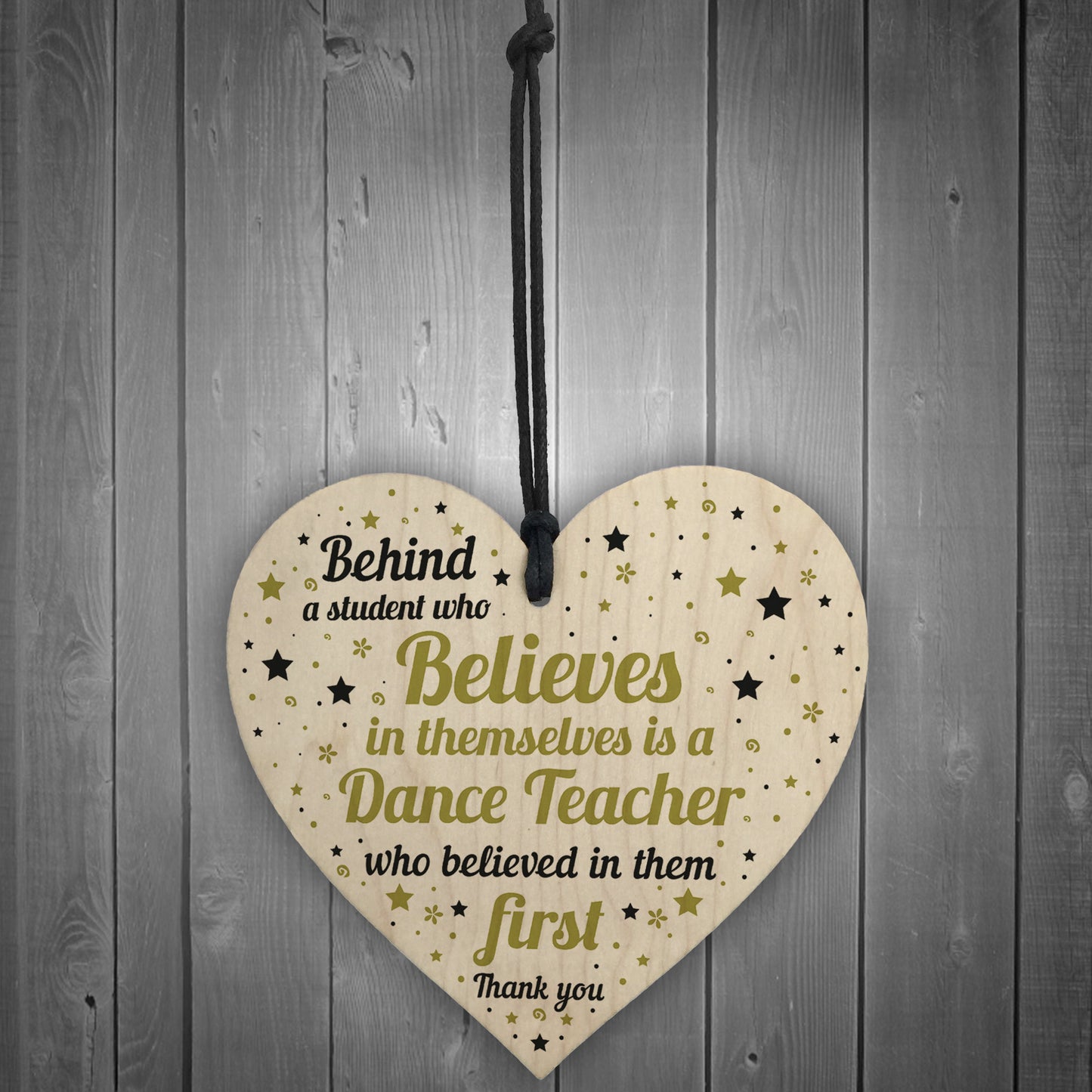 Drama Music Dance Teacher Gift Personalised Heart Thank You