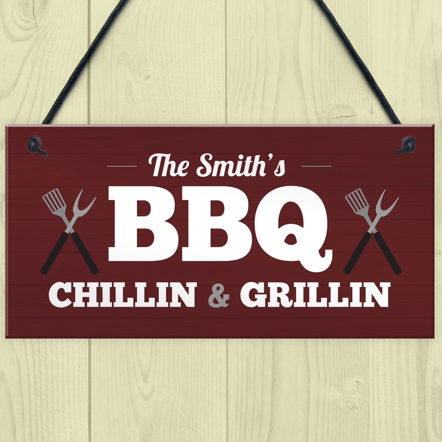 Red Ocean BBQ Signs Funny Personalised BBQ Signs For Outside