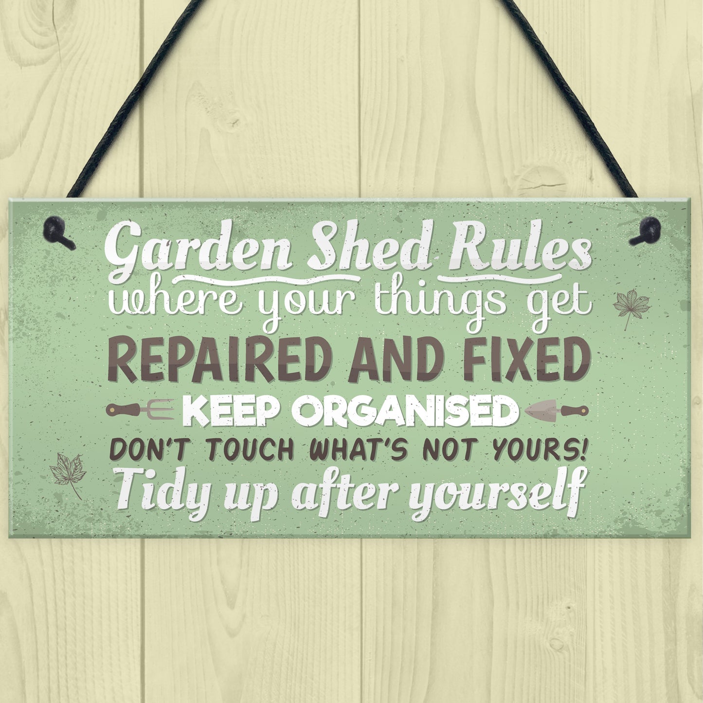 Garden Shed Rules Novelty Plaque Garden SummerHouse Friendship