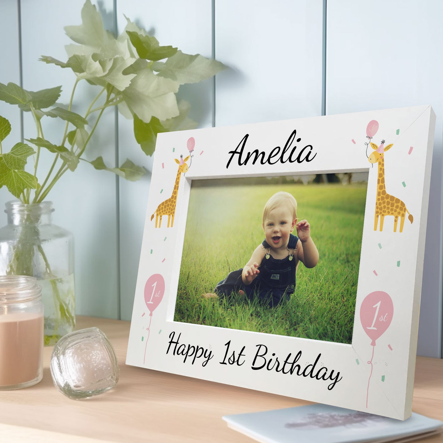 Personalised 1st Birthday Gift Frame First Birthday Daughter