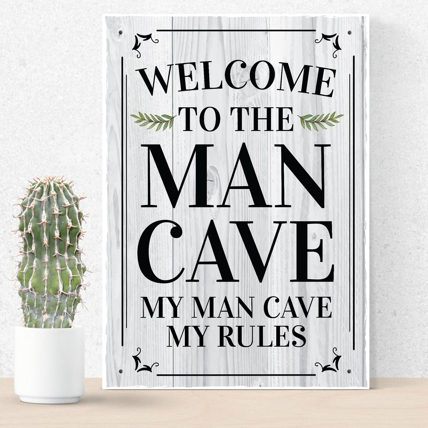 Funny Novelty Man Cave Sign Gin Beer Vodka Home Garden Plaque