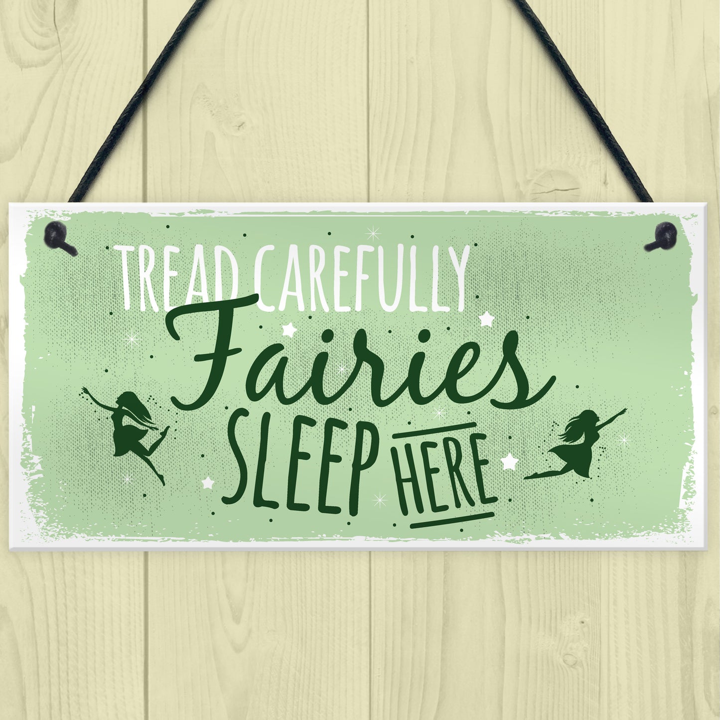 Fairies Sleep Here Garden Fairy Sign Plaque Home Gift Friend