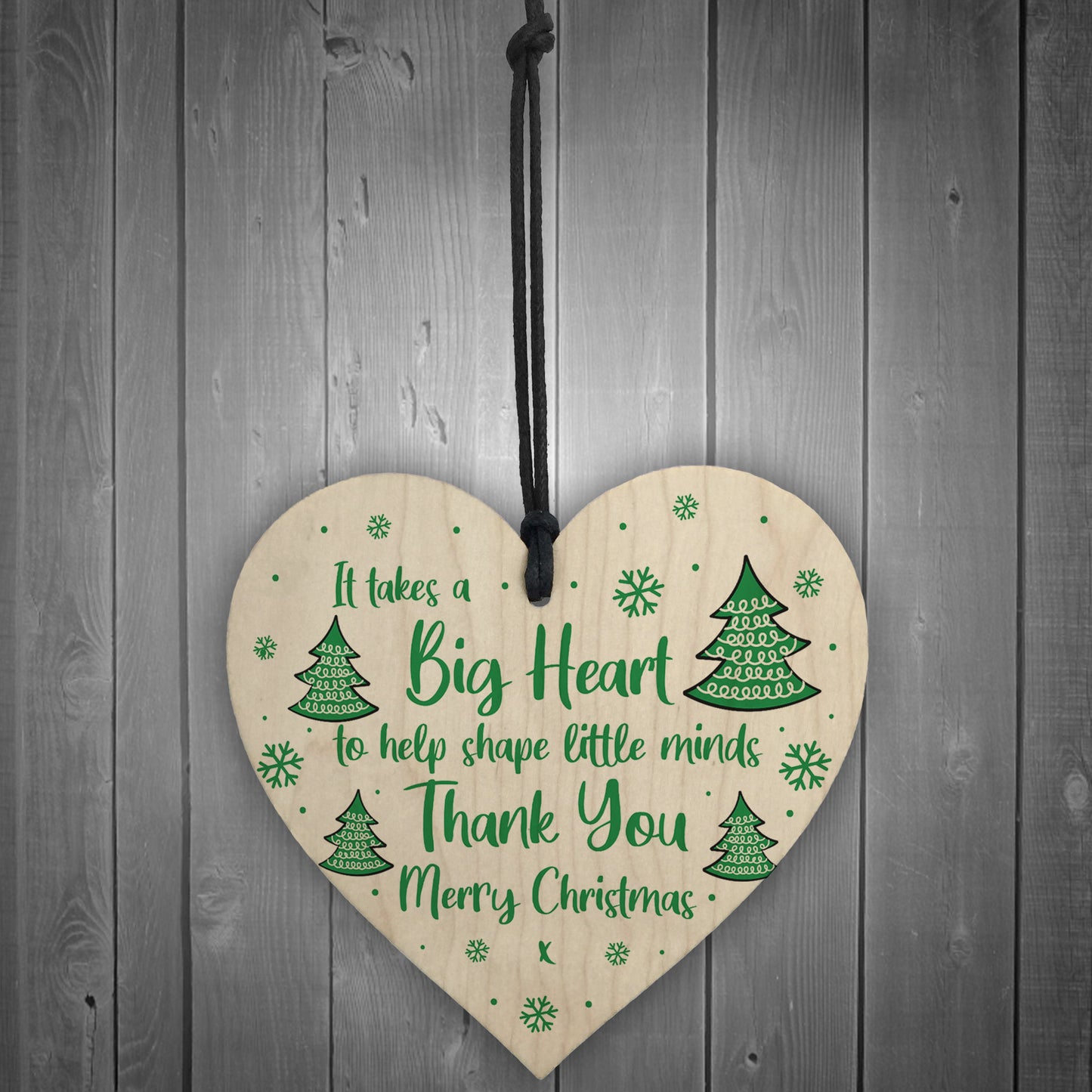 Thank You Gift For Teacher Christmas Wooden Heart Gift