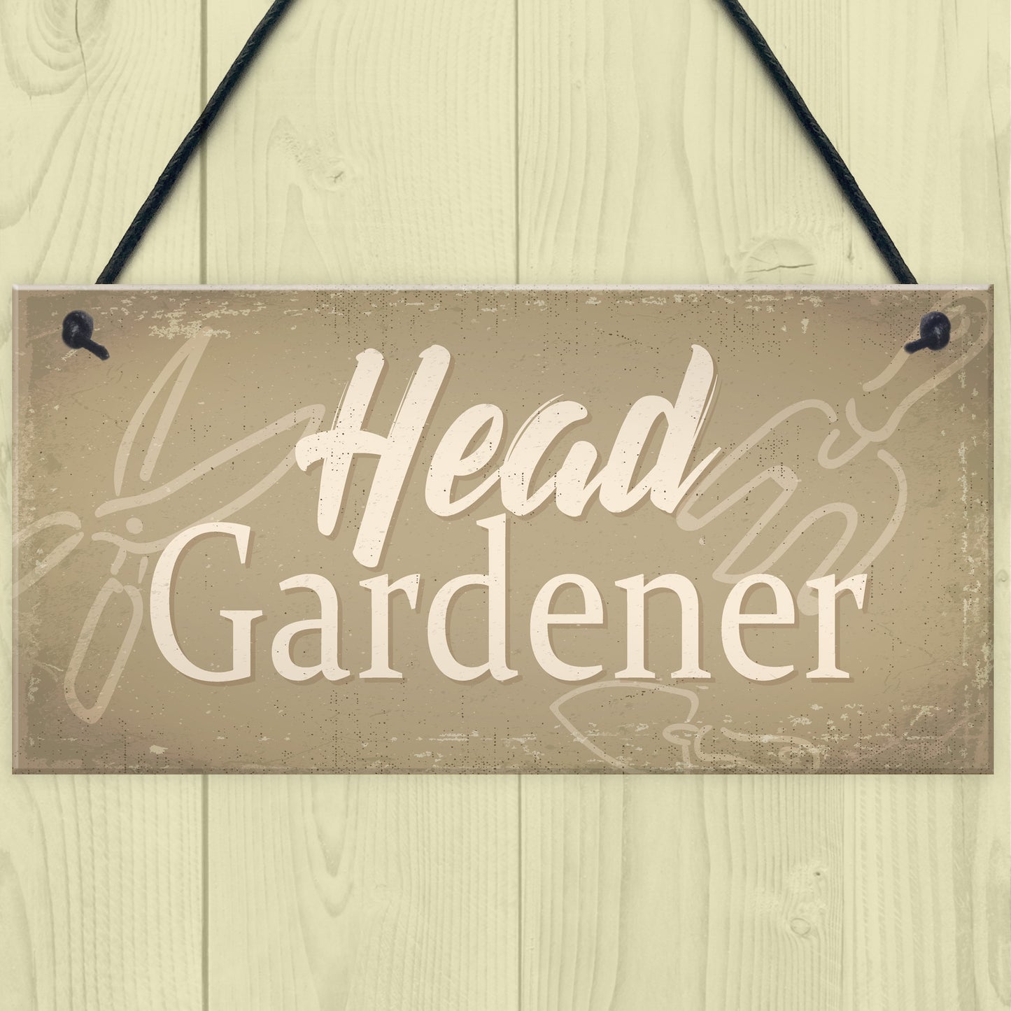 Garden Sign Head Gardener Plaque Garden Shed SummerHouse