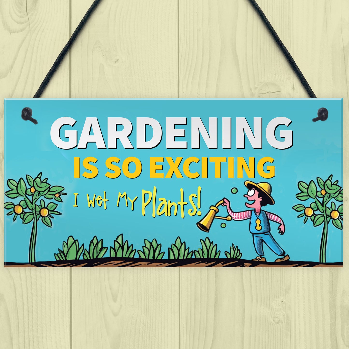 Gardening Gifts Sign Gardening So Exciting Funny Novelty Sign