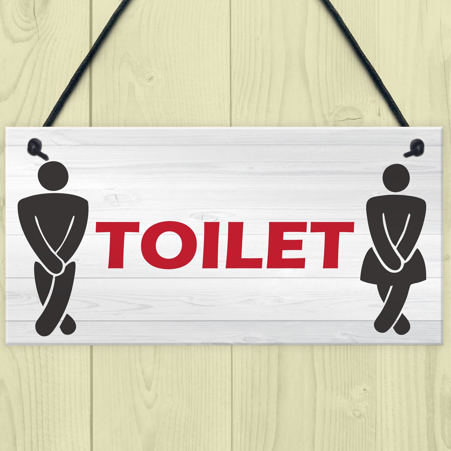 Retro Toilet Sign Funny Vintage Pub Bar Club Hanging Plaque