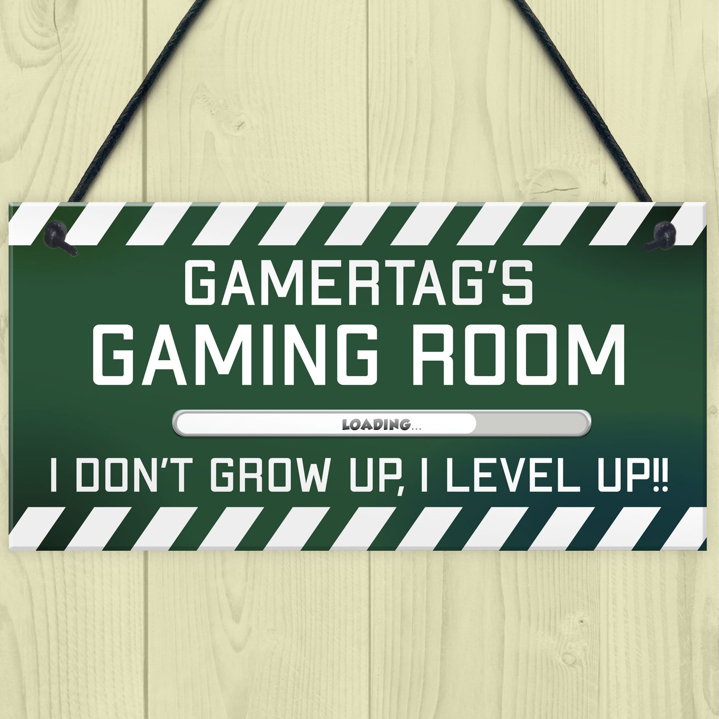 PERSONALISED Gamertag Sign Gaming Room Boys Bedroom Sign