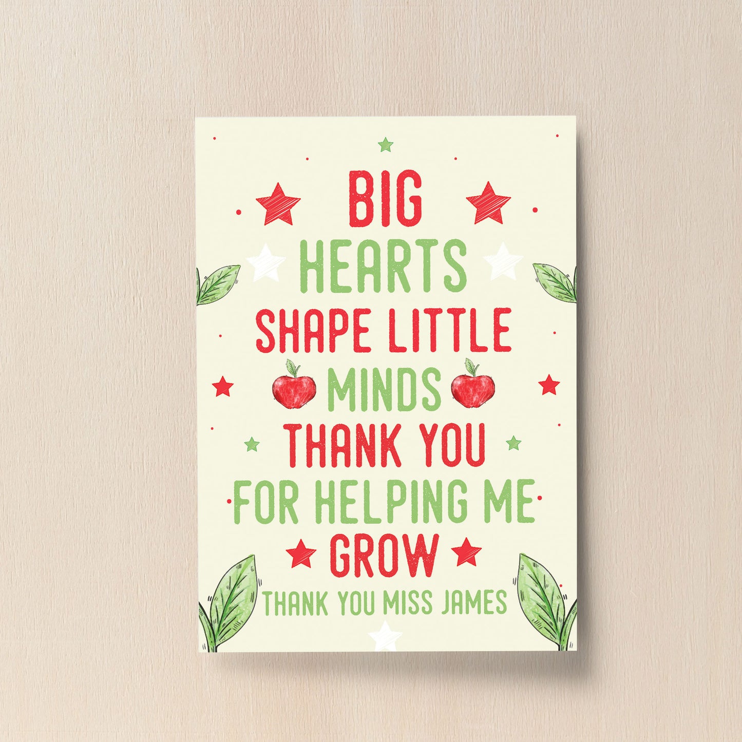 Thank You Gift For Your Teacher Teaching Assistant Print Leavin