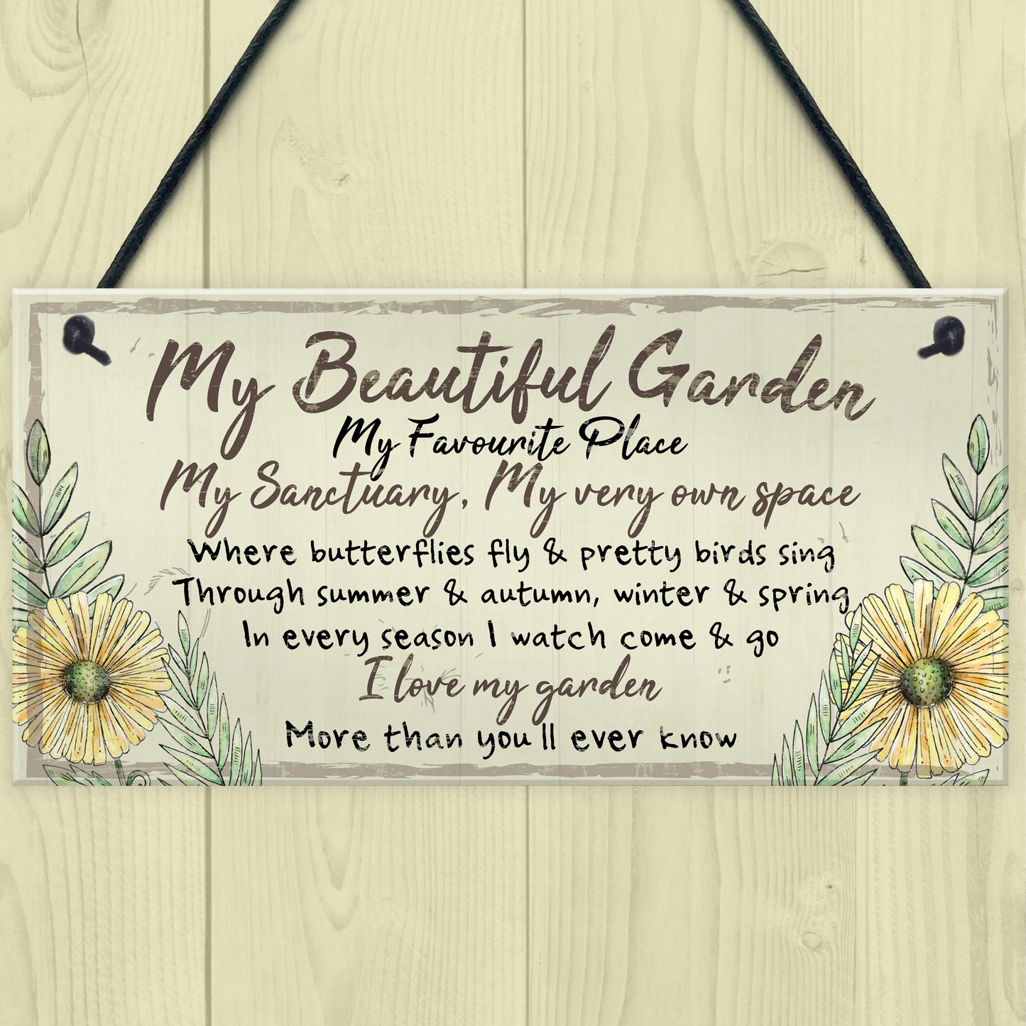 Beautiful Garden Plaque SummerHouse Sign Garden Shed Mum Gift