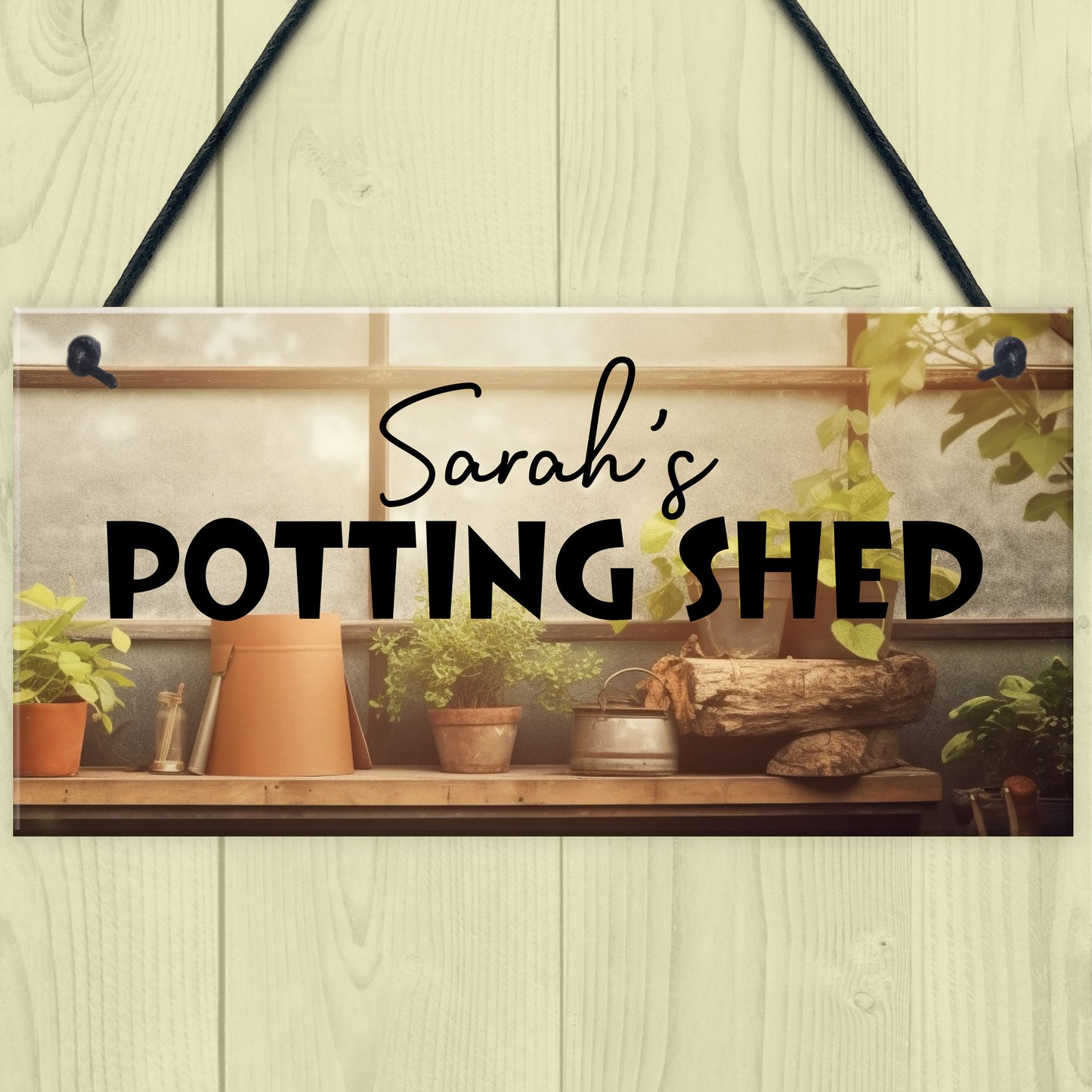 Gift For Gardener Him Her Personalised Potting Shed Sign Garden