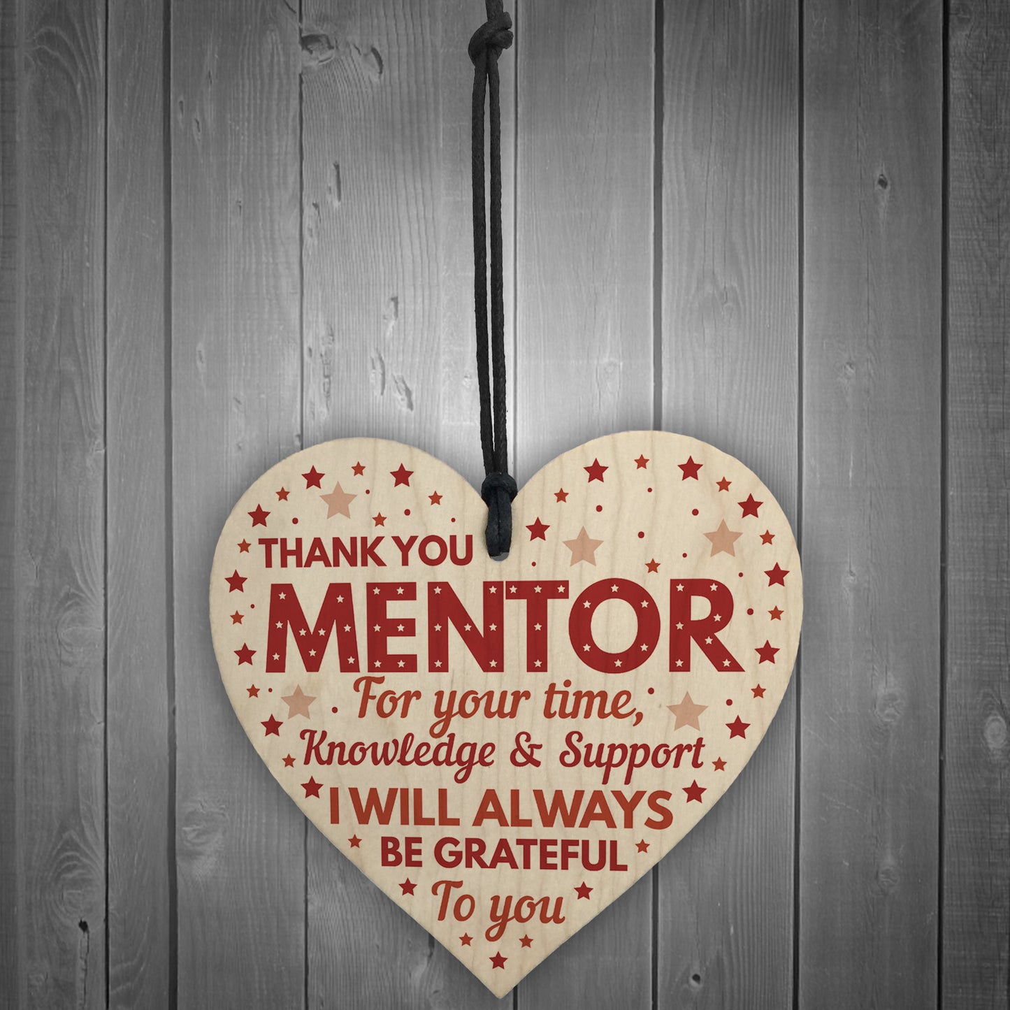 Thank You Gift For Teacher Mentor Wood Heart Sign Leaving Gifts