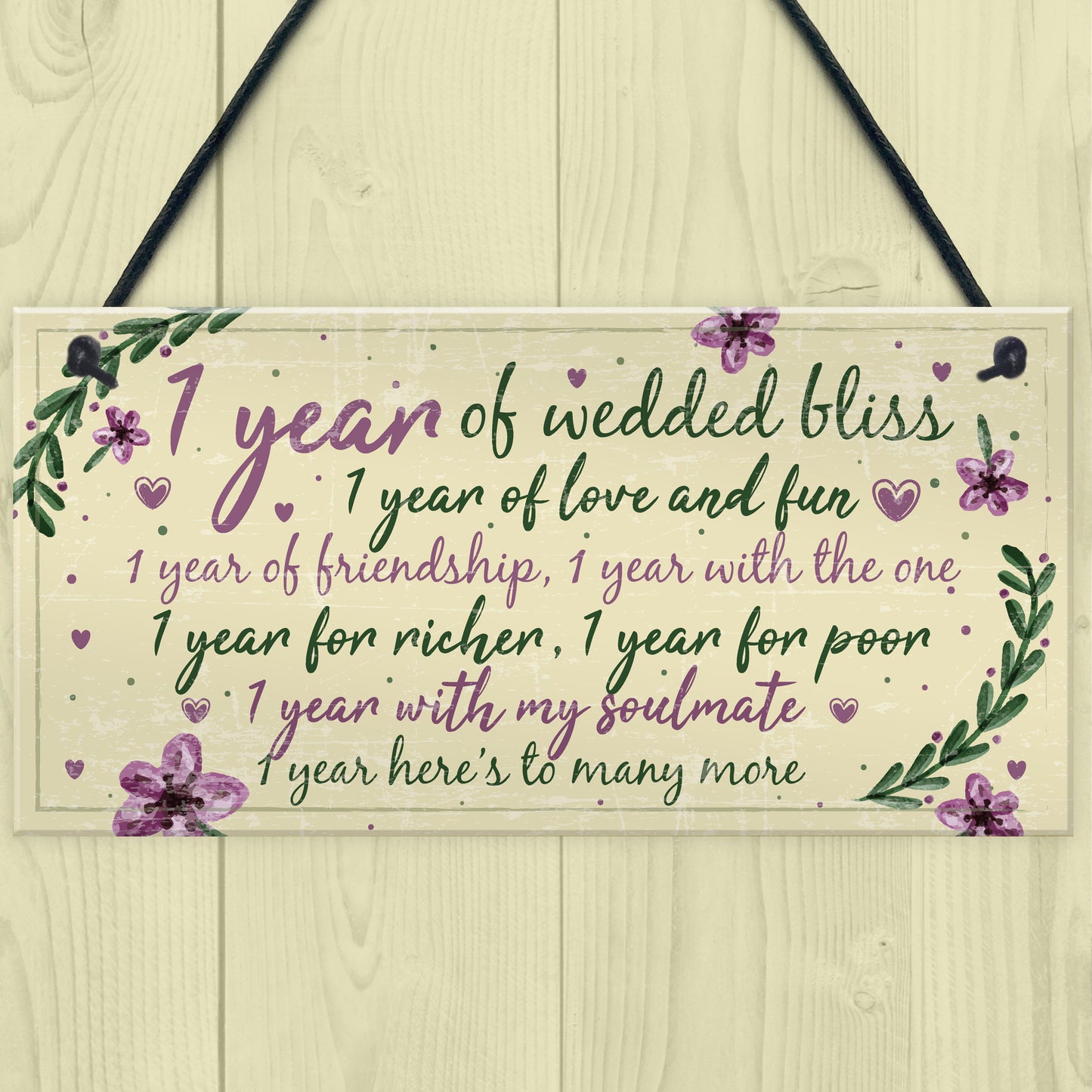 1st Wedding Anniversary Card Gift For Husband Wife First Year