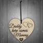 Daddy Here Comes Mummy Bridesmaid Pageboy Wedding Hanging Plaque