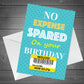 Reduced Sticker Funny Birthday Card For Husband Wife Brother