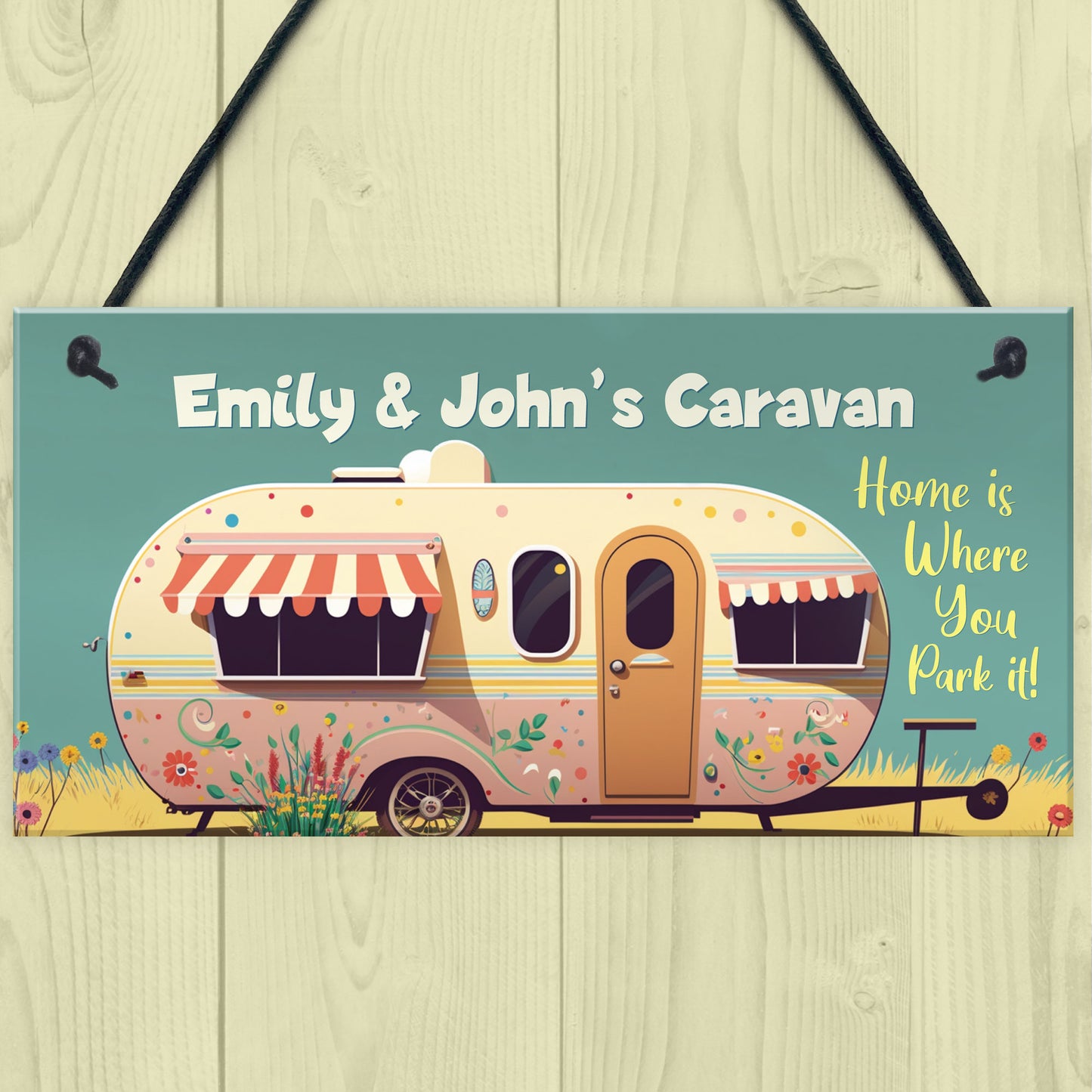 Personalised Caravan Sign Home Decor Accessories For Caravan