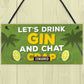 Novelty Gin Wall Sign Funny Bar Pub Man Cave Kitchen Plaque Gift