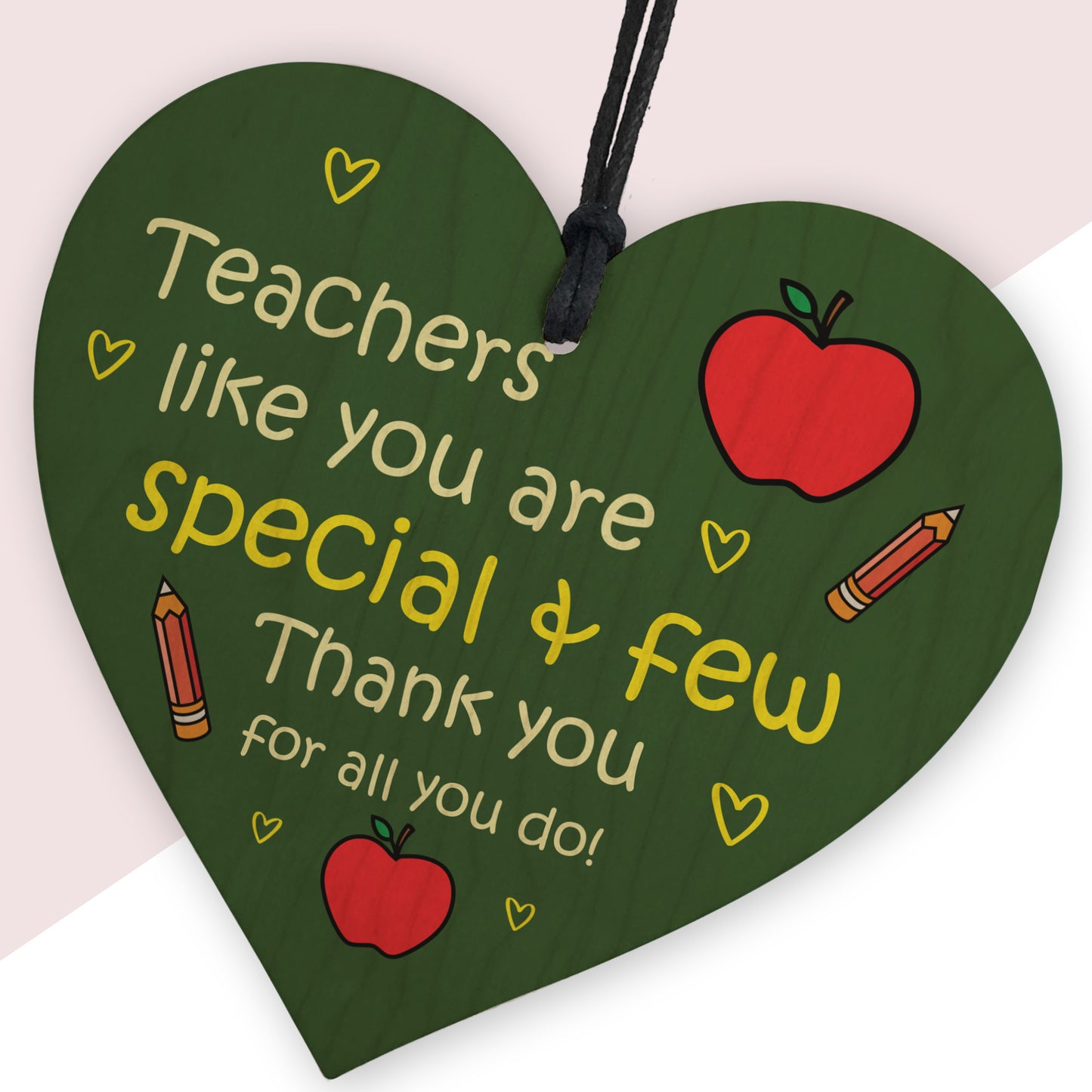 Thank You Teacher Gift Best Teacher Wood Heart Gifts For Teacher