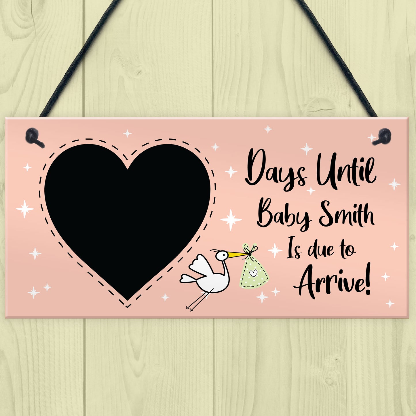 Personalised Baby Countdown Sign Newborn Baby Mummy To Be