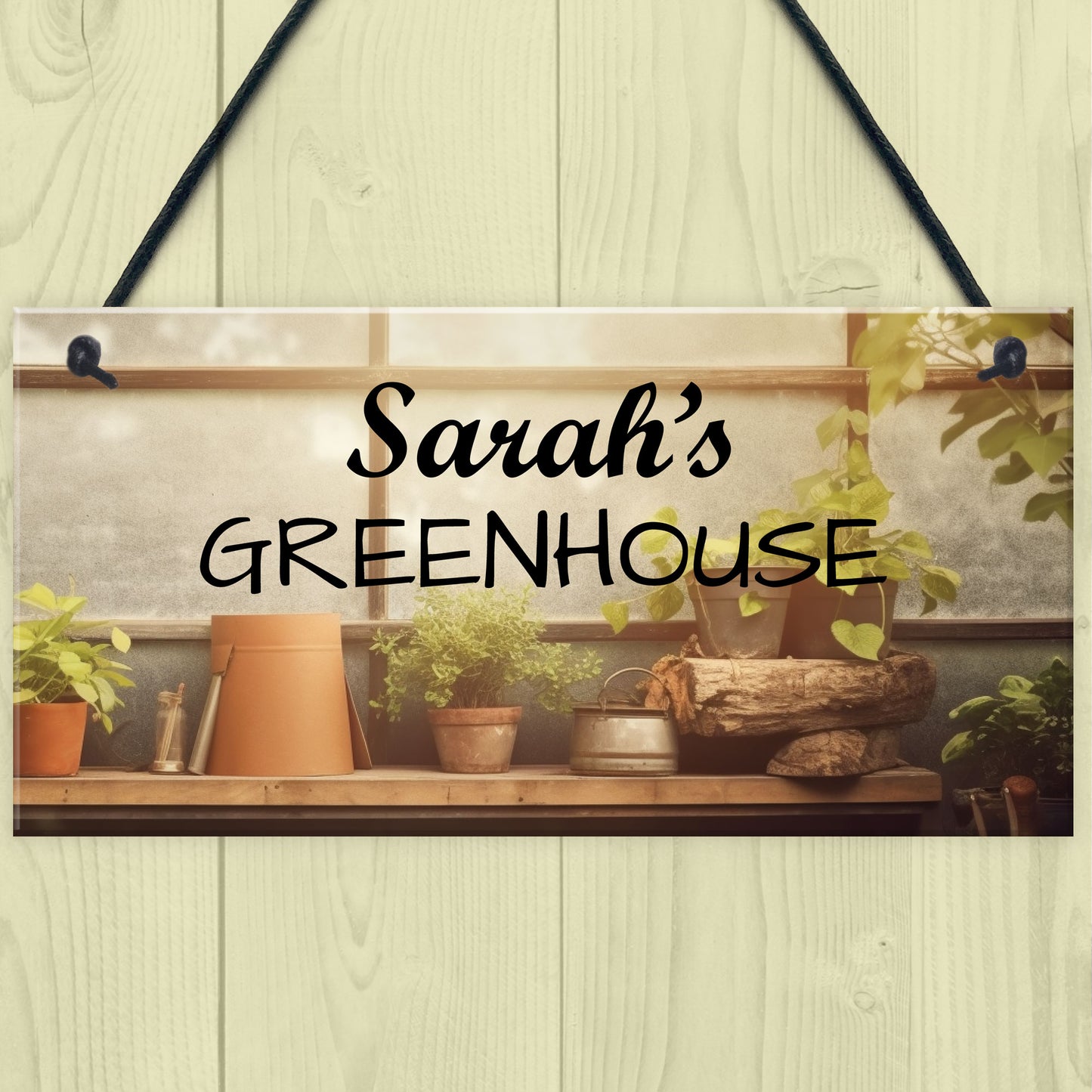 Greenhouse Sign Personalised Novelty Garden Shed Summerhouse