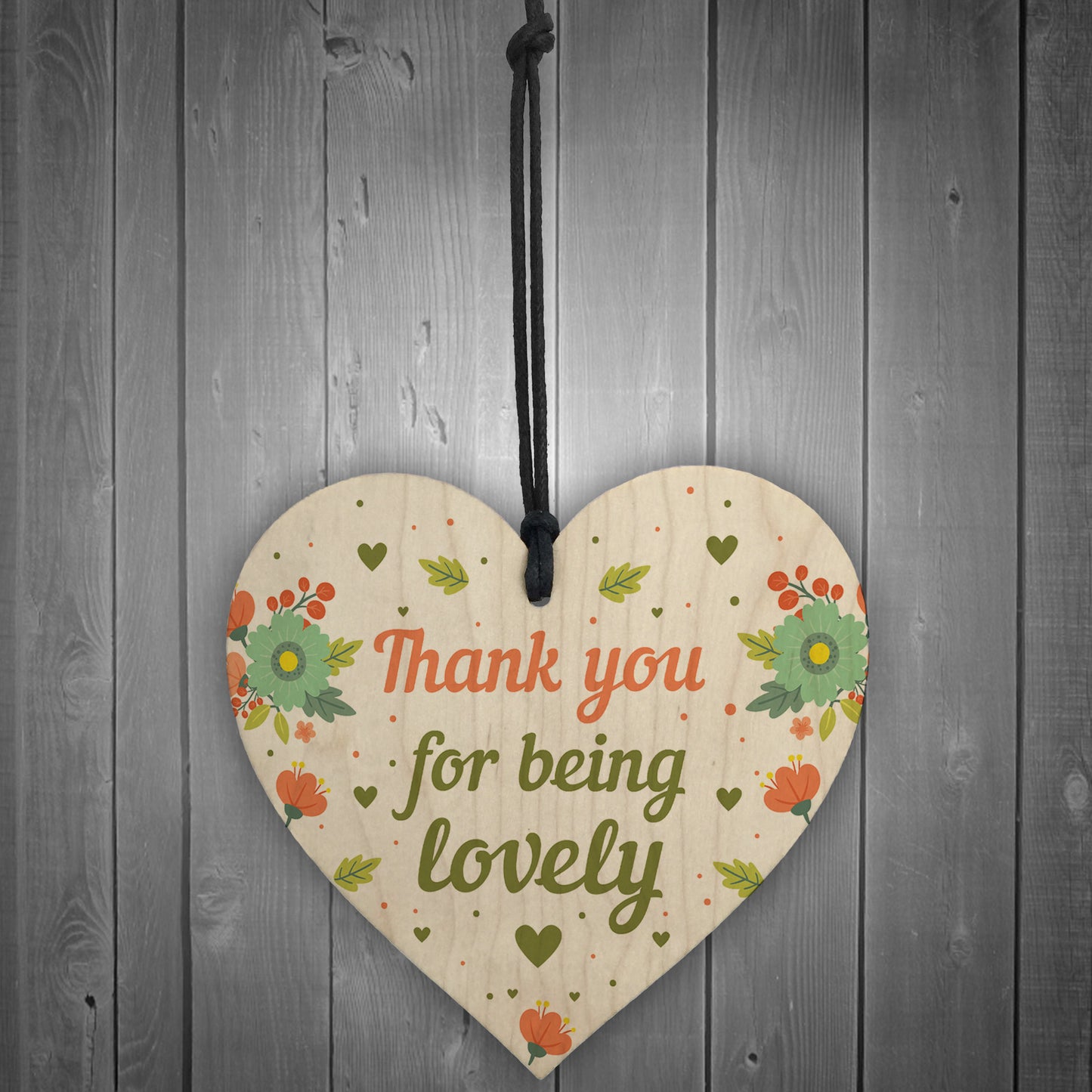 Thank You For Being Lovely Wood Heart Thank You Teacher Friend