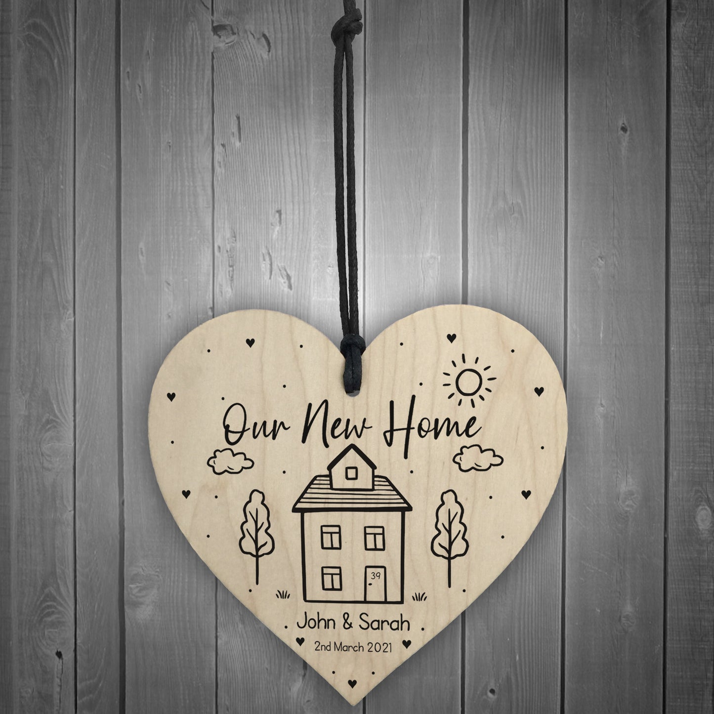 Personalised House Warming Gift Our New Home Gift With Name